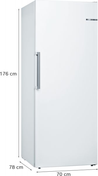 Bosch GSN54AWCV, Freistehender Gefrierschrank