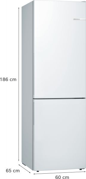 Bosch KGE36AWCA, Freistehende Kühl-Gefrier-Kombination mit Gefrierbereich unten