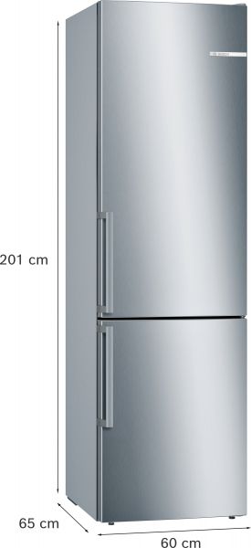 Bosch KGE398IBP, Freistehende Kühl-Gefrier-Kombination mit Gefrierbereich unten