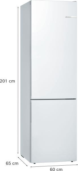 Bosch KGE39AWCA, Freistehende Kühl-Gefrier-Kombination mit Gefrierbereich unten