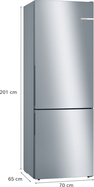 Bosch KGE49AICA, Freistehende Kühl-Gefrier-Kombination mit Gefrierbereich unten