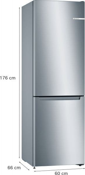 Bosch KGN33NLEB, Freistehende Kühl-Gefrier-Kombination mit Gefrierbereich unten