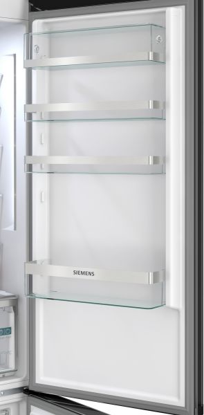 Siemens KG39NSBBF, Freistehende Kühl-Gefrier-Kombination mit Gefrierbereich unten, Glastür