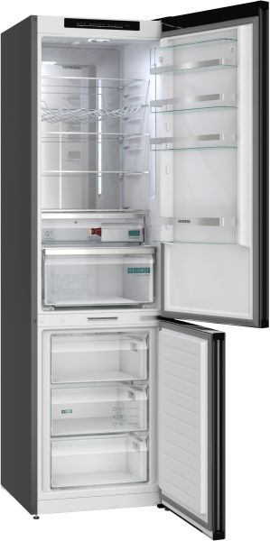 Siemens KG39NSBBF, Freistehende Kühl-Gefrier-Kombination mit Gefrierbereich unten, Glastür