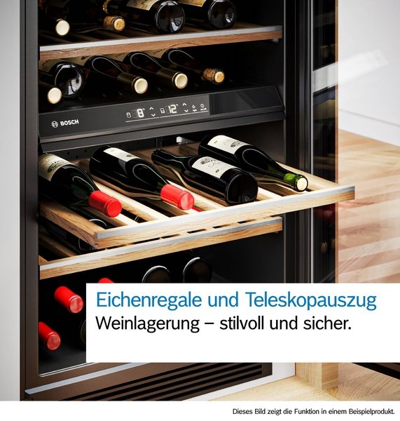Bosch KWK36ABGA, Freistehender Weinkühlschrank
