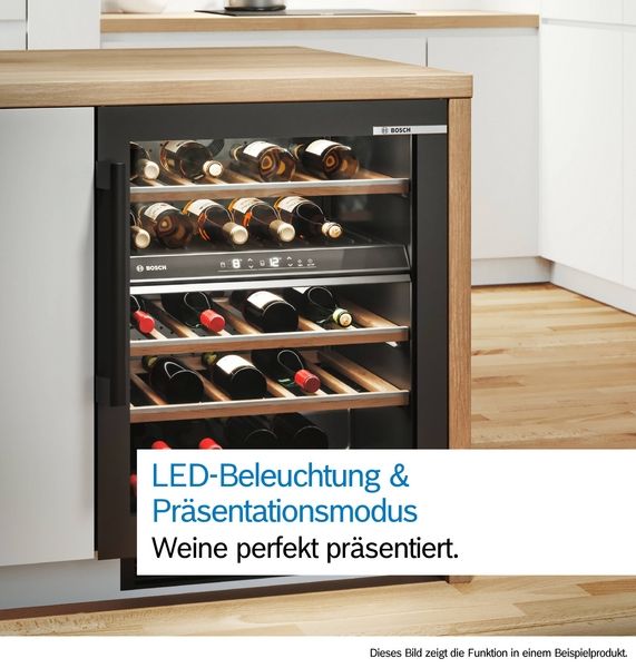 Bosch KWK36ABGA, Freistehender Weinkühlschrank