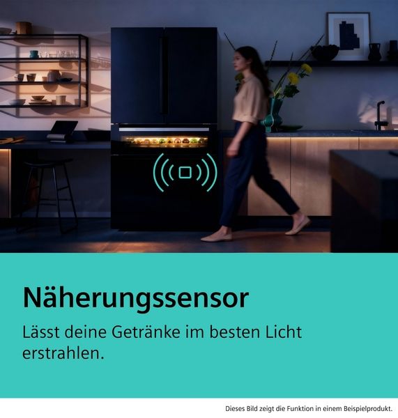 Siemens KF96RSBEA, Kühl-Gefrierkombination mehrtürig, Glasfront