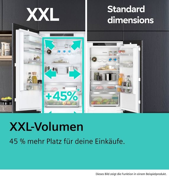 Siemens KB96NVFE0, Einbau-Kühl-Gefrier-Kombination mit Gefrierbereich unten