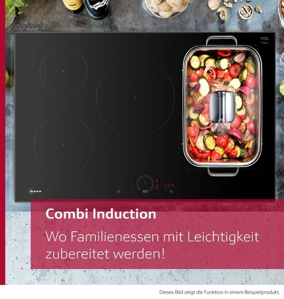 Neff V58NHQ4L0, Induktionskochfeld mit Dunstabzug