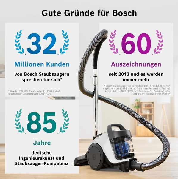 Bosch BGC05LW2, Beutelloser Staubsauger