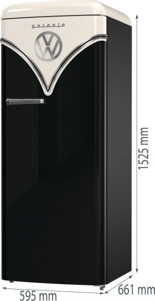 Gorenje OBRB615DBK - Kühl- / Gefrierkombination - Tiefschwarz