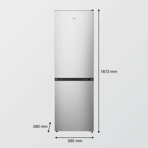 Gorenje NRK619AA1XL4 - Kühl- / Gefrierkombination - Silber