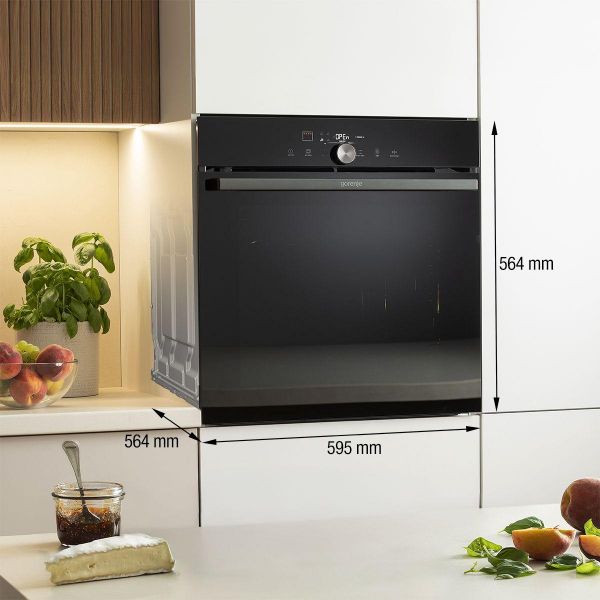 Gorenje GO66E Pizza350C - Einbauherd/Backofen - Tiefschwarz