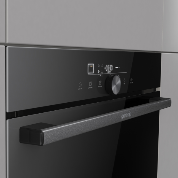 Gorenje GO66E Pizza350C - Einbauherd/Backofen - Tiefschwarz