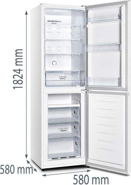Gorenje NRK418ECW4 - Kühl- / Gefrierkombination - Weiß