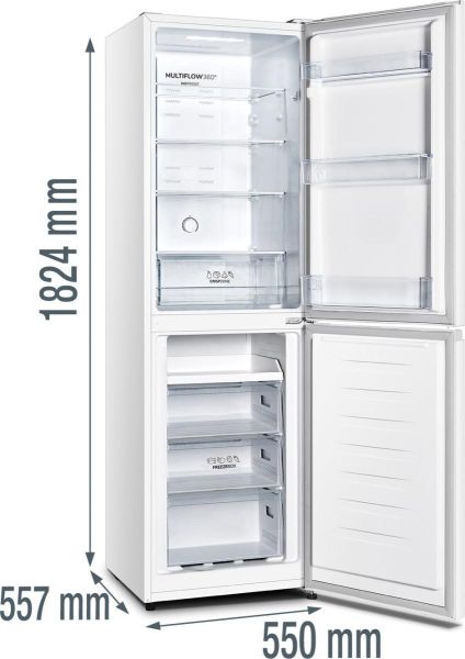 Gorenje NRK418ECW4 - Kühl- / Gefrierkombination - Weiß