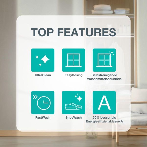 Gorenje W53G484A3P1B - Waschmaschine - Tiefschwarz