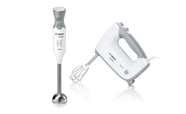 Bosch MFQ36460 ErgoMixx standn'bowl - Handrührer-Set - weiß / grau