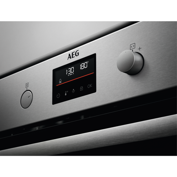 AEG BPB335060M - Einbauherd/Backofen - Edelstahl mit Antifingerprint