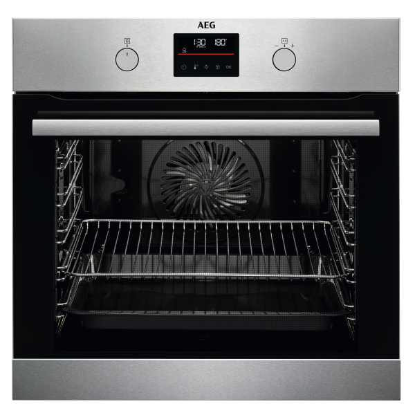 AEG BPB335060M - Einbauherd/Backofen - Edelstahl mit Antifingerprint