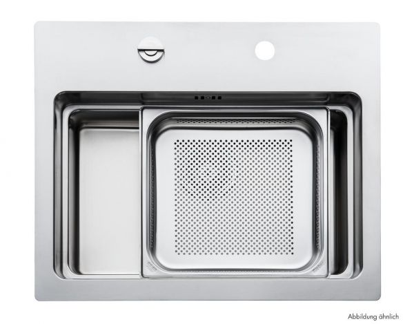 waterstation® cubic 600 light, Einbauspüle, Set (Spüle u. Armatur Zenta