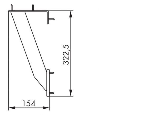 Typ 45, Konsole, Aluminium eloxiert, H 322,5 mm