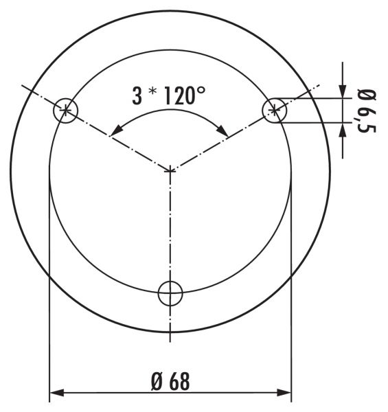 Glasadapterscheibe, Sockelfuß, Edelstahl, Ø 90 mm
