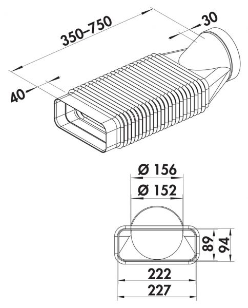 F-RBFLEX 2 System 150 Rohrbogen, Verbindungselement, weiß