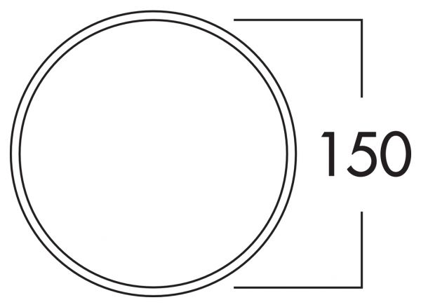 K-Klima-R 150/150 Mauerkasten, hellgrau