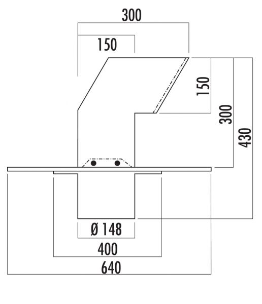 flow 150 Dachlüfter, Abluftzubehör, Edelstahl