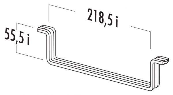 Flachkanalhalterung 125, Abluftzubehör, weiß