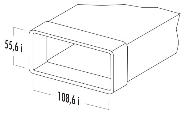 N-VRM 100 Lüftungsrohr mit Muffe, weiß, L 1000 mm