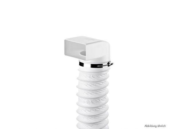 N-URX 100 Umlenkstück 90° mit Flexschlauch, Verbindungselement, weiß, L 1000 mm