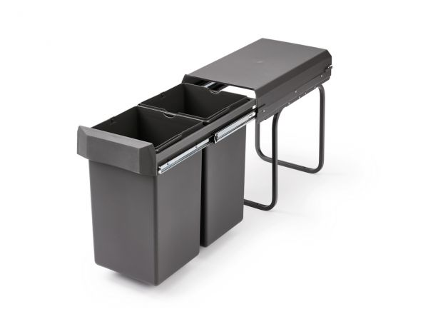 Double deluxe, Abfallsammler für Drehtüren, anthrazit 8011012