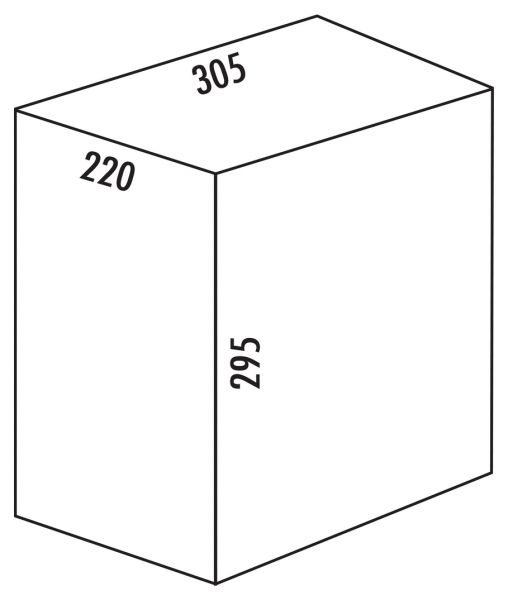 Ersatzeimer, anthrazit, 16 Liter