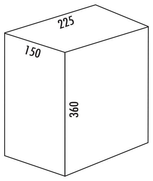 Ersatzeimer, anthrazit, 10 Liter