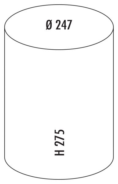 Ersatzeimer, schwarz, 11 Liter 8010016