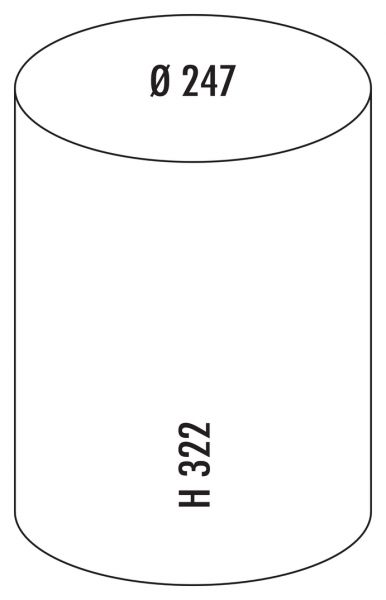 Ersatzeimer, schwarz, 13 Liter