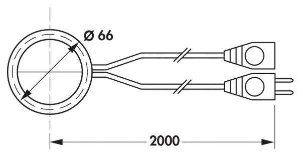 Rondo Aufbauschalter, edelstahlfarbig