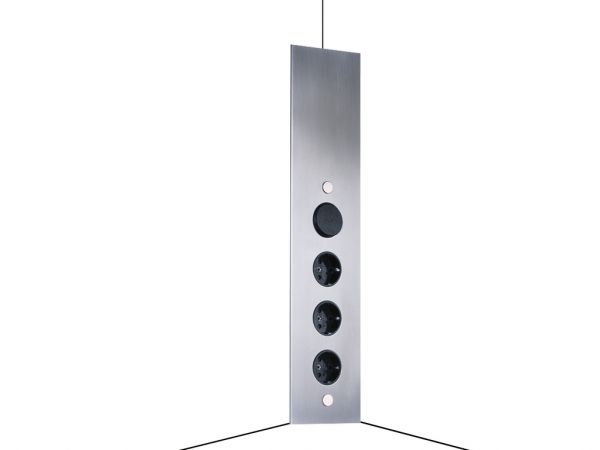 Mira ES1-S, Ecksteckdosenelement, Edelstahl