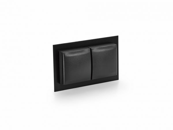 Mira BS1, Einbausteckdosenelemente, schwarz matt