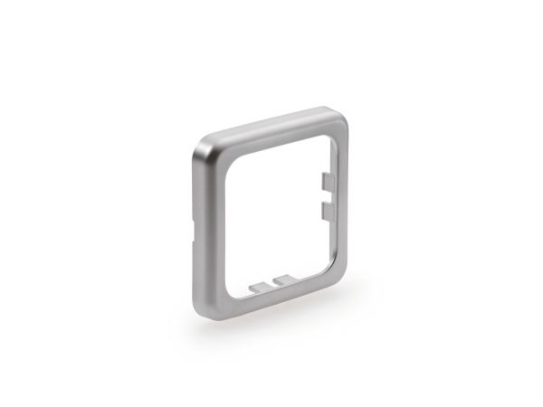 Abdeckrahmen 1, silberfarbig