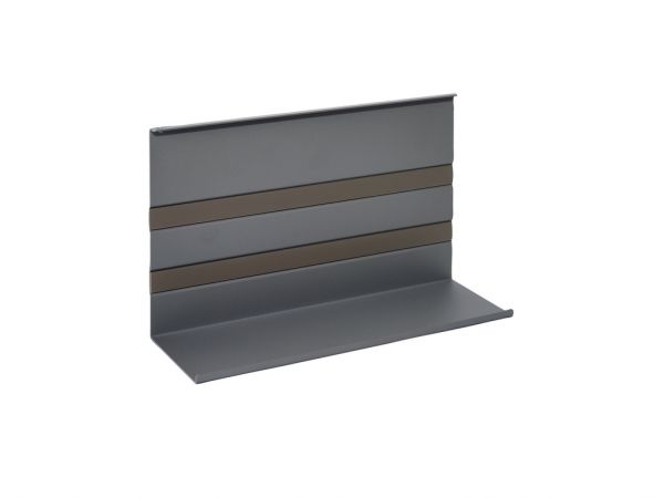 Linero MosaiQ Universalablage 2, Relingsystem, graphitschwarz