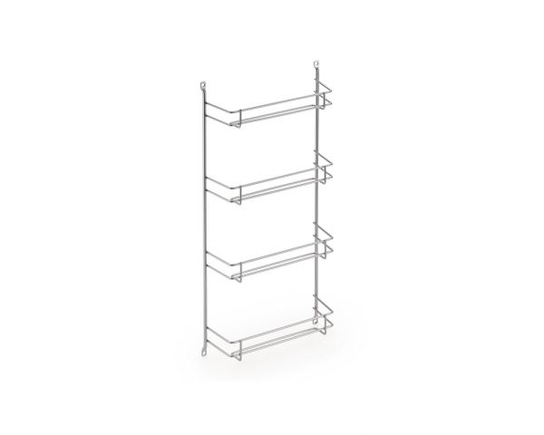 Gewürzbord silber 1, Gewürzbord, für  4x3 Dosen, H 425, B 202, T 65 mm