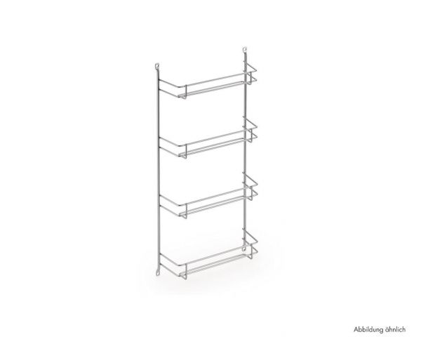 Gewürzbord silber 1, Gewürzbord, für  4x6 Dosen, H 425, B 375, T 66 mm