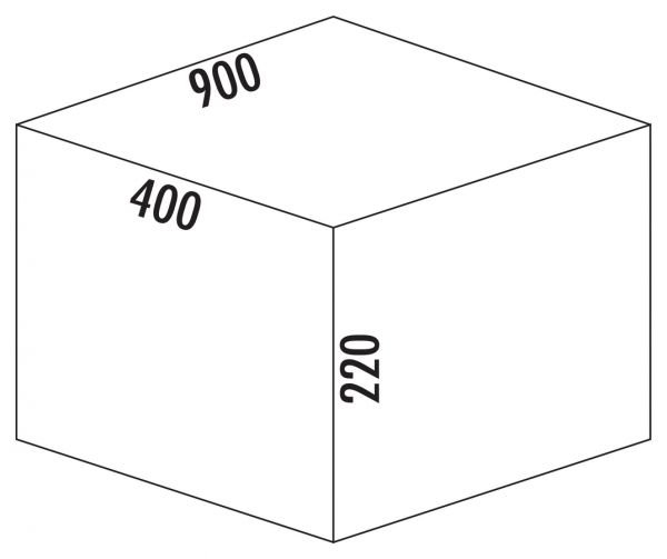 Cox® Box 220/900-4, Schrankausstattung, hellgrau