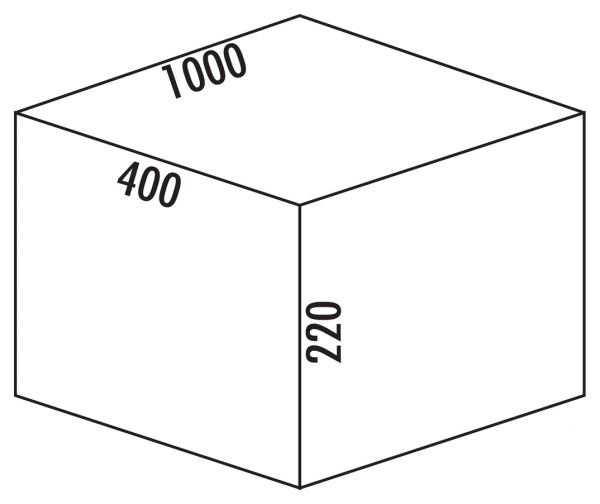 Cox® Box 220/1000-5, Schrankausstattung, hellgrau