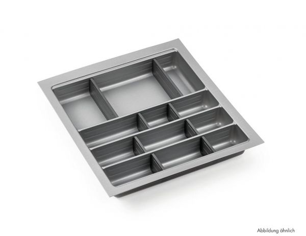 Ordine edelstahlfarbig, Besteckeinsatz, für 400er Schrank, 1 Trennstege-Set