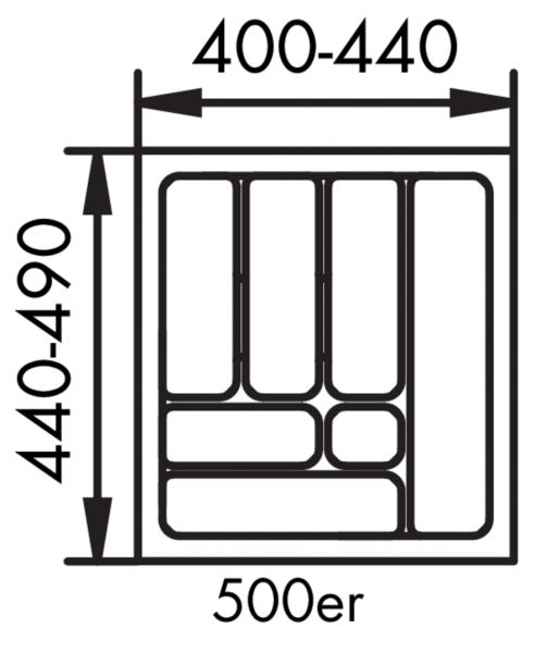 Besteckeinsatz 1, Besteckeinsatz, für 500er Schrank