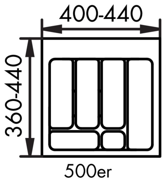 Besteckeinsatz 2, Besteckeinsatz, für 500er Schrank